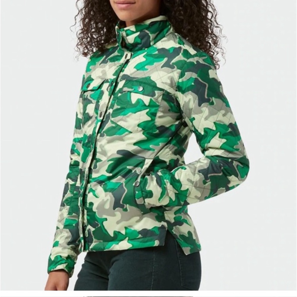 STIO Women’s Skycrest Insulated Snap Camo Jacket Green Camo 🔖